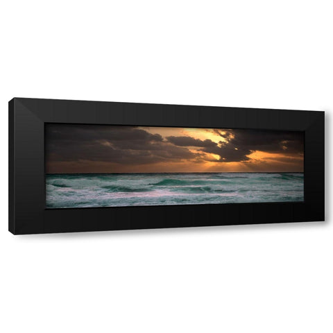 Ocean 9 Black Modern Wood Framed Art Print by Lee, Rachel