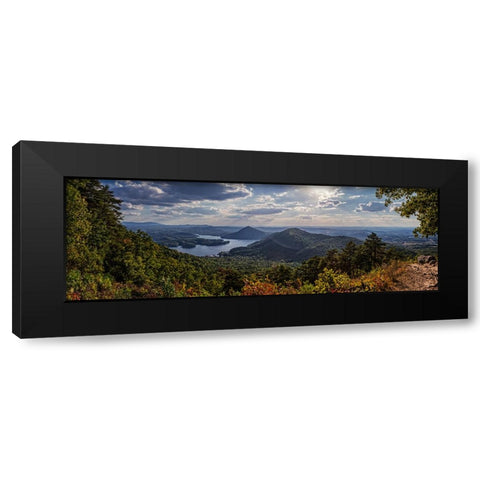 Ocoee Valley Pano 2 Black Modern Wood Framed Art Print with Double Matting by Lee, Rachel