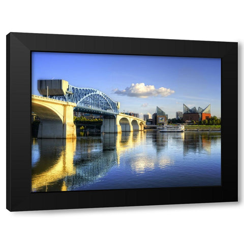 Paddle and Steam Black Modern Wood Framed Art Print with Double Matting by Lee, Rachel