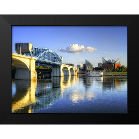 Paddle and Steam Black Modern Wood Framed Art Print by Lee, Rachel