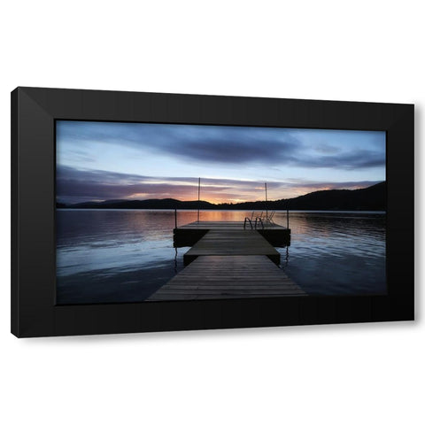 Pier 1 Black Modern Wood Framed Art Print by Lee, Rachel
