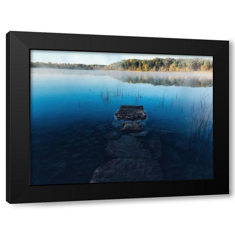Pier 2 Black Modern Wood Framed Art Print by Lee, Rachel