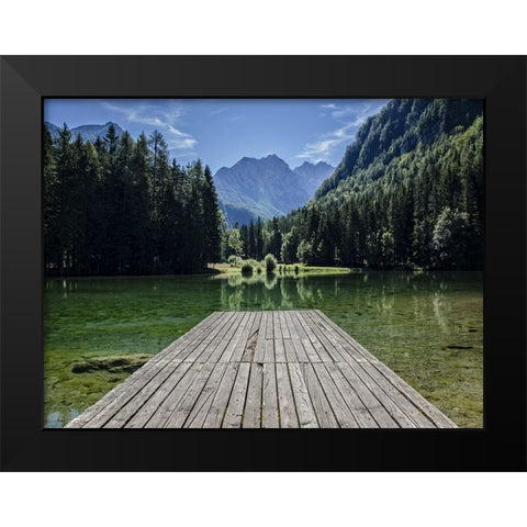 Pier 8 Black Modern Wood Framed Art Print by Lee, Rachel