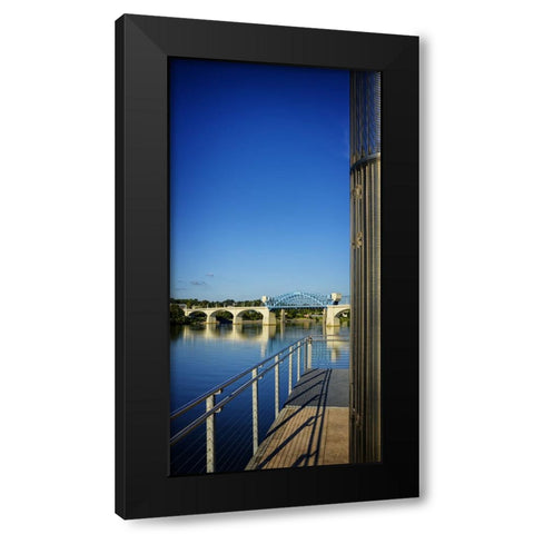 Pier to Market Black Modern Wood Framed Art Print by Lee, Rachel