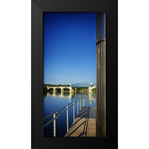 Pier to Market Black Modern Wood Framed Art Print by Lee, Rachel