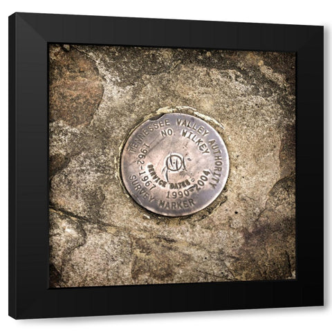 Plateau Marker Black Modern Wood Framed Art Print with Double Matting by Lee, Rachel