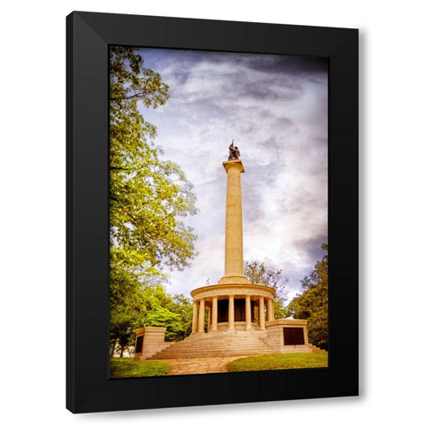 Point Park Memorial Black Modern Wood Framed Art Print by Lee, Rachel