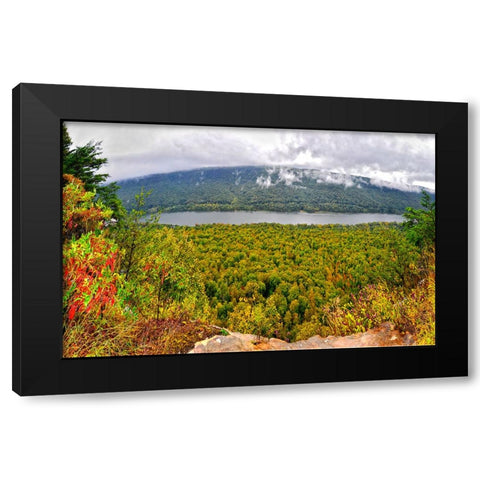Prentice Overlook Pano Black Modern Wood Framed Art Print with Double Matting by Lee, Rachel