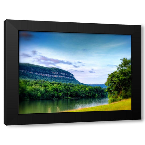 River Gorge 2 Black Modern Wood Framed Art Print by Lee, Rachel