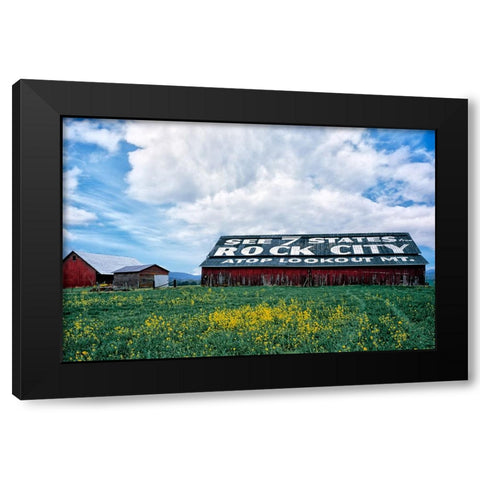 Rock City Barn 2 Black Modern Wood Framed Art Print by Lee, Rachel