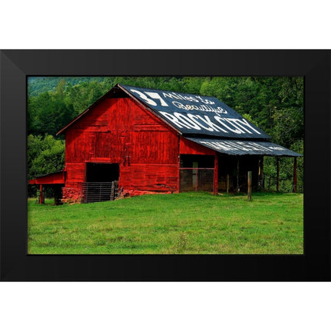 Rock City Barn 4 Black Modern Wood Framed Art Print by Lee, Rachel