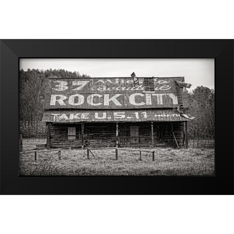 Rock City Barn 5 Black Modern Wood Framed Art Print by Lee, Rachel