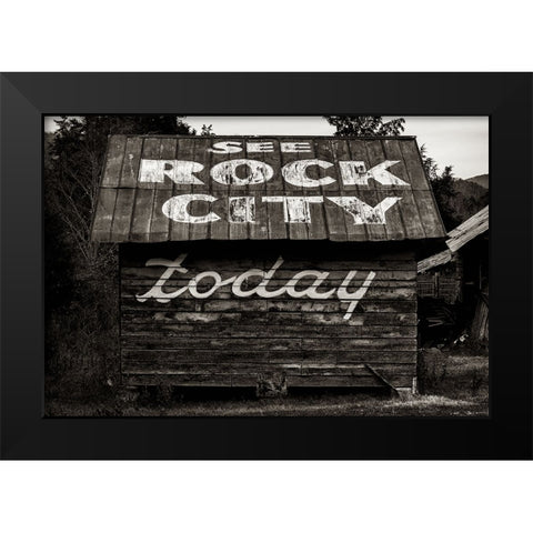 Rock City Barn 6 Black Modern Wood Framed Art Print by Lee, Rachel