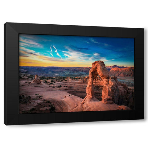 Rocks 13 Black Modern Wood Framed Art Print by Lee, Rachel