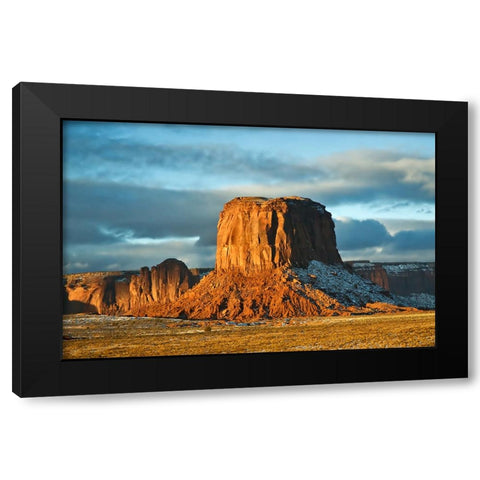 Rocks 15 Black Modern Wood Framed Art Print by Lee, Rachel