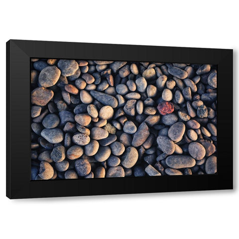 Rocks 3 Black Modern Wood Framed Art Print by Lee, Rachel