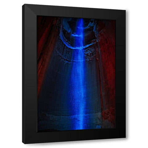 Ruby Falls 1 Black Modern Wood Framed Art Print with Double Matting by Lee, Rachel
