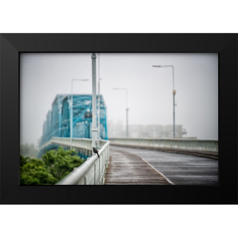 Scenic City 100 Black Modern Wood Framed Art Print by Lee, Rachel