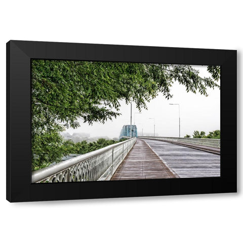 Scenic City 101 Black Modern Wood Framed Art Print by Lee, Rachel