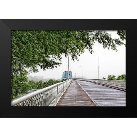 Scenic City 101 Black Modern Wood Framed Art Print by Lee, Rachel
