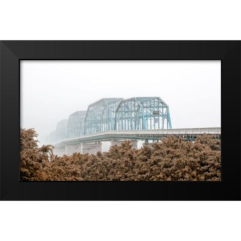 Scenic City 102 Custom Color Black Modern Wood Framed Art Print by Lee, Rachel