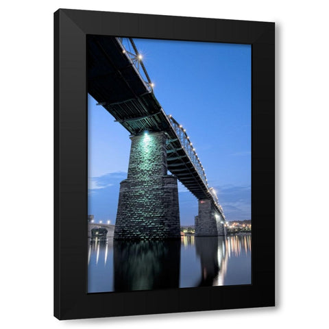 Scenic City 103 Black Modern Wood Framed Art Print by Lee, Rachel