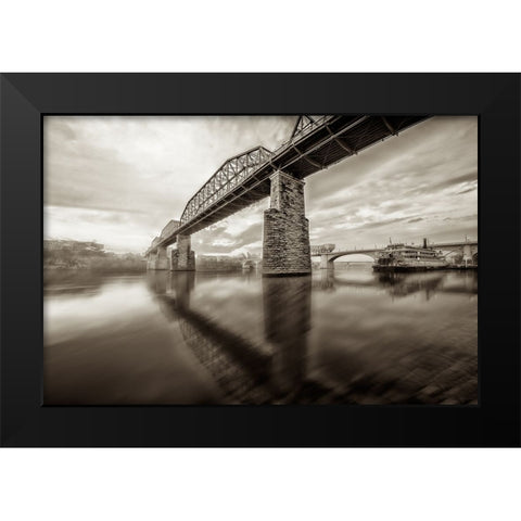 Scenic City 104 Black Modern Wood Framed Art Print by Lee, Rachel