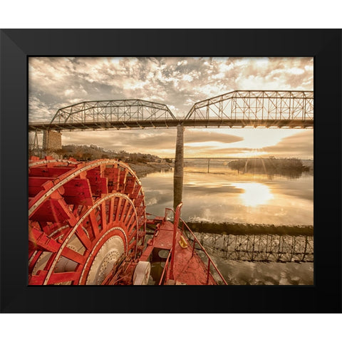 Scenic City 106 Black Modern Wood Framed Art Print by Lee, Rachel