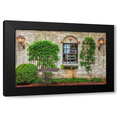 Scenic City 11 Black Modern Wood Framed Art Print with Double Matting by Lee, Rachel