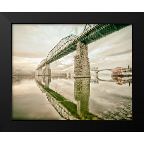 Scenic City 113 Black Modern Wood Framed Art Print by Lee, Rachel