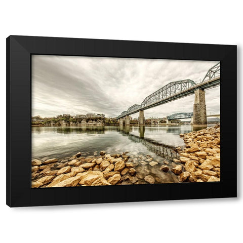 Scenic City 114 Black Modern Wood Framed Art Print by Lee, Rachel