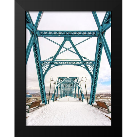 Scenic City 116 Black Modern Wood Framed Art Print by Lee, Rachel