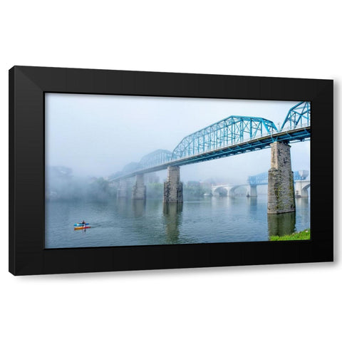 Scenic City 125 Black Modern Wood Framed Art Print by Lee, Rachel