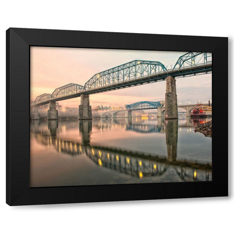 Scenic City 126 Black Modern Wood Framed Art Print by Lee, Rachel