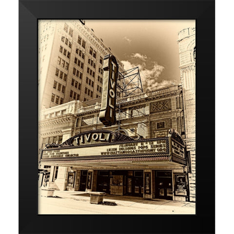 Scenic City 129 Black Modern Wood Framed Art Print by Lee, Rachel