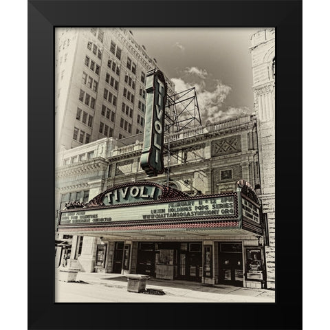 Scenic City 130 Black Modern Wood Framed Art Print by Lee, Rachel