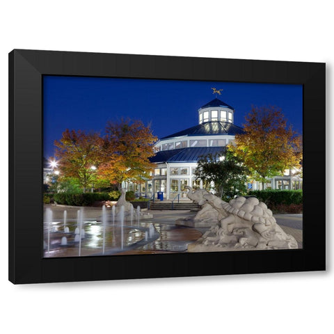 Scenic City 131 Black Modern Wood Framed Art Print by Lee, Rachel