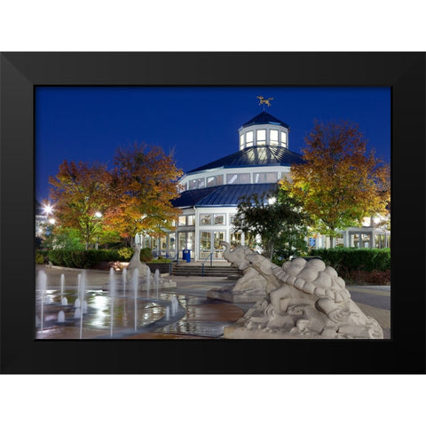 Scenic City 131 Black Modern Wood Framed Art Print by Lee, Rachel