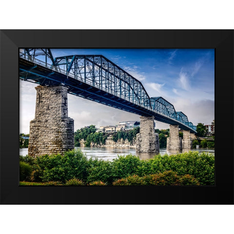 Scenic City 134 Black Modern Wood Framed Art Print by Lee, Rachel