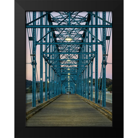 Scenic City 135 Black Modern Wood Framed Art Print by Lee, Rachel