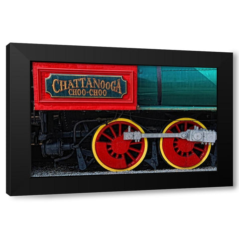 Scenic City 16 Black Modern Wood Framed Art Print with Double Matting by Lee, Rachel