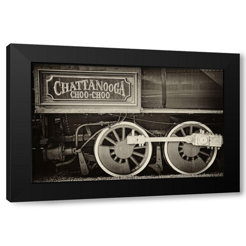 Scenic City 16 BW Black Modern Wood Framed Art Print with Double Matting by Lee, Rachel
