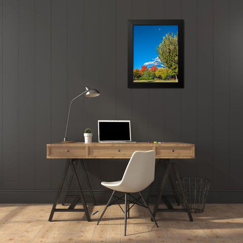 Scenic City 18 Black Modern Wood Framed Art Print by Lee, Rachel