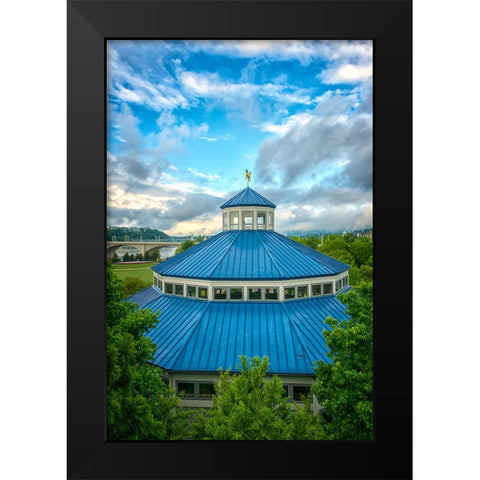 Scenic City 19 Black Modern Wood Framed Art Print by Lee, Rachel