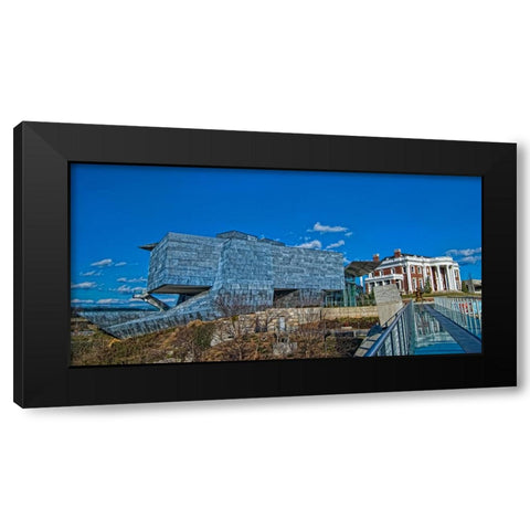 Scenic City 22 Black Modern Wood Framed Art Print by Lee, Rachel
