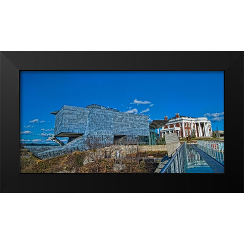 Scenic City 22 Black Modern Wood Framed Art Print by Lee, Rachel