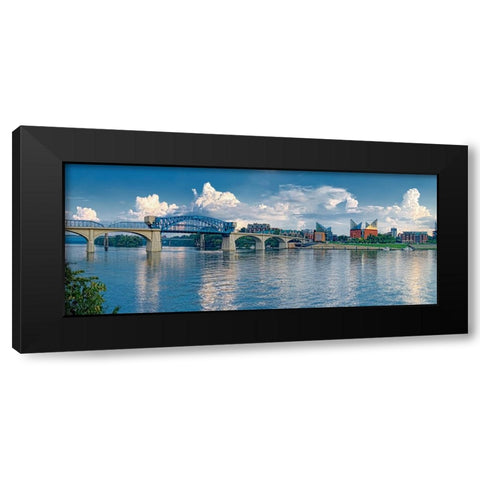 Scenic City 27 Black Modern Wood Framed Art Print by Lee, Rachel