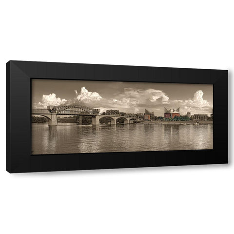 Scenic City 28 Black Modern Wood Framed Art Print by Lee, Rachel