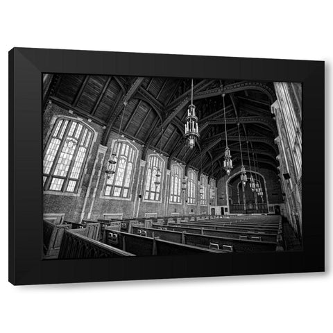 Scenic City 31 Black Modern Wood Framed Art Print by Lee, Rachel