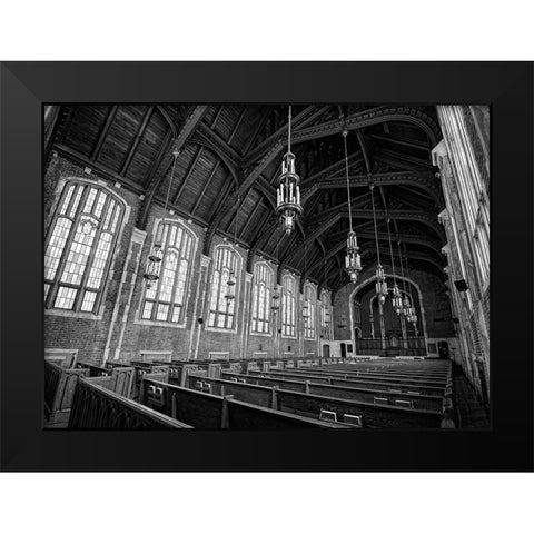 Scenic City 31 Black Modern Wood Framed Art Print by Lee, Rachel